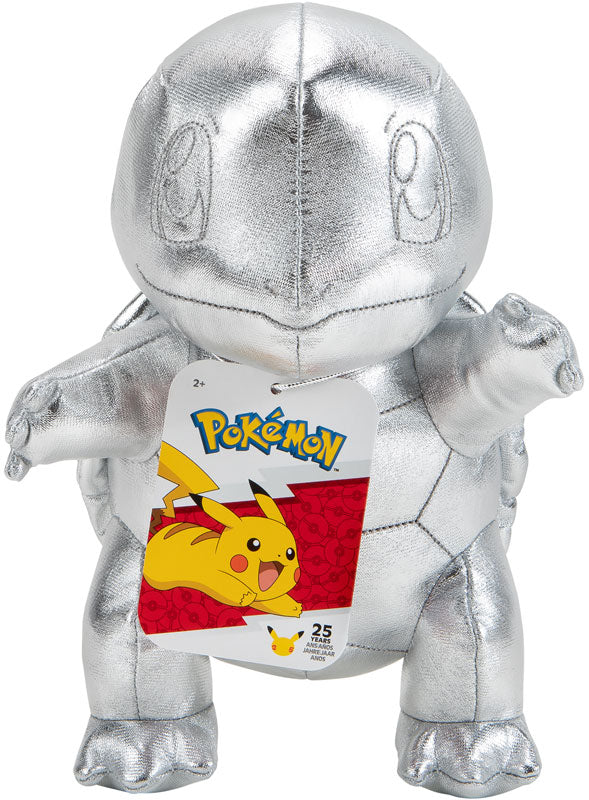 POKEMON 25TH CELEBRATION SILVER SQUIRTLE PLUSH